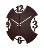 Elke Engineered Wood Brown Wall Clock