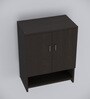 Ella 2 Door, 1 shelf open & 3 Shelf Multipurpose Cabinet with Termite Resistance in Chiyoda Wange Finish