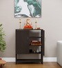 Ella 2 Door, 1 shelf open & 3 Shelf Multipurpose Cabinet with Termite Resistance in Chiyoda Wange Finish