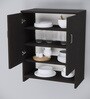 Ella 2 Door, 1 shelf open & 3 Shelf Multipurpose Cabinet with Termite Resistance in Chiyoda Wange Finish