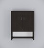 Ella 2 Door, 1 shelf open & 3 Shelf Multipurpose Cabinet with Termite Resistance in Chiyoda Wange Finish