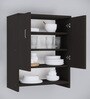Ella 2 Door, 1 shelf open & 3 Shelf Multipurpose Cabinet with Termite Resistance in Chiyoda Wange Finish