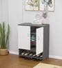 Ella Wood 2 Shoe Cabinet in Highland Pine & Slate Grey Finish