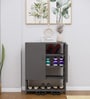 Ella 2 Door, 1 shelf open & 3 Shelf Multipurpose Cabinet with Termite Resistance in Slate Grey Finish