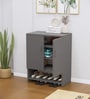 Ella 2 Door, 1 shelf open & 3 Shelf Multipurpose Cabinet with Termite Resistance in Slate Grey Finish