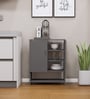 Ella 2 Door, 1 shelf open & 3 Shelf Multipurpose Cabinet with Termite Resistance in Slate Grey Finish