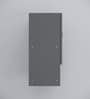 Ella 2 Door, 1 shelf open & 3 Shelf Multipurpose Cabinet with Termite Resistance in Slate Grey Finish