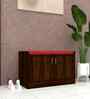 Ella 2 Door Multipurpose Cabinet with Cushion in Aisan Walnut Finish