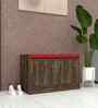 Ella 2 Door Multipurpose Cabinet with Cushion in Cochwood Brown Finish