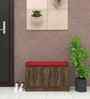 Ella 2 Door Multipurpose Cabinet with Cushion in Cochwood Brown Finish