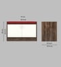 Ella 2 Door Multipurpose Cabinet with Cushion in Highland Pine & Cochwood Brown Finish