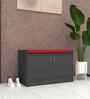 Ella 2 Door Multipurpose Cabinet with Cushion in Slate Grey Finish