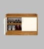 Ella 2 Doors Multipurpose Shoe Cabinet in Highland Pine & Plateau Apple Finish