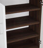 Ella Wood 2 Shoe Cabinet in Highland Pine & Aisan Walnut Finish