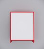 Ella 2 Doors with 4 Shelfs Multipurpose Shoe Rack in Highland Pine & Scarlet Red Finish