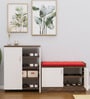 Ella Shoe Cabinet In HighlandPine & Cochwood Brown Finish