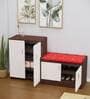 Ella Shoe Cabinet In HighlandPine & Rose Wood Finish