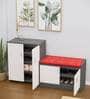 Ella Shoe Cabinet In HighlandPine & Slate Grey Finish