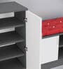 Ella Shoe Cabinet In HighlandPine & Slate Grey Finish