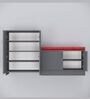 Ella Shoe Cabinet In Slate Grey Finish