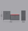Ella Shoe Cabinet In Slate Grey Finish