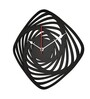 Ella Engineered Wood Black Wall Clock