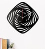 Ella Engineered Wood Black Wall Clock
