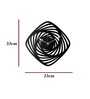 Ella Engineered Wood Black Wall Clock