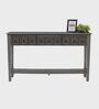 Ella Wooden Console Table In Black Colour