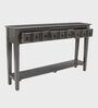 Ella Wooden Console Table In Black Colour