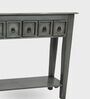 Ella Wooden Console Table In Black Colour