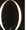 White Glass Elliptical Moon LED Mirror