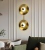 Ellis 12W Gold Modern LED Wall Lamp | 3 Light Modes (Warm, Natural & Cool White) | Decorative Wall Mount Light for Living Room, Bedroom & Bedside Home D cor