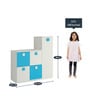 Ellora Kids Storage-cum-Bookshelf in Ivory Azure Blue Colour