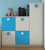 Ellora Kids Storage-cum-Bookshelf in Ivory Azure Blue Colour