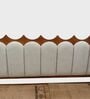 Ellora Upholstered King Size Bed In Honey Gold Finish With Hydraulic Storage