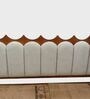 Ellora Upholstered King Size Bed In Honey Gold Finish With Hydraulic Storage