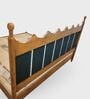 Ellora Upholstered King Size Bed In Honey Gold Finish Without Storage