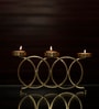 Elon Set Of 3 Gold Mild Steel Table Tealight Candle Holders