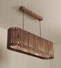 Elora 36 Centrum Brown Wooden 3 Series Hanging Lamp