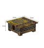Elora Handpainted Yellow MDF (Set of 6) Table Coaster with Stand