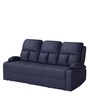 Elossan 3 Seater Premium Recliner Sofa In Blue Colour