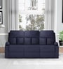 Elossan 3 Seater Premium Recliner Sofa In Blue Colour