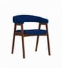 Elowen Sheesham Wood Chair In Blue Color