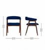 Elowen Sheesham Wood Chair In Blue Color