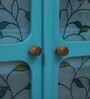 Eloy Solid Wood Cabinet In Blue Colour