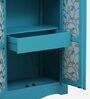 Eloy Solid Wood Cabinet In Blue Colour