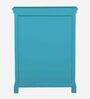 Eloy Solid Wood Cabinet In Blue Colour