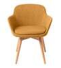 Elsa Fabric Low Back Lounge Chair in Mustard Yellow Workspace Colour Elsa Fabric Low Back Lounge Chair in Mustard Yellow Workspace Colour