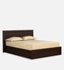 Elsiny King Size Bed with Box Storage in Brown Colour